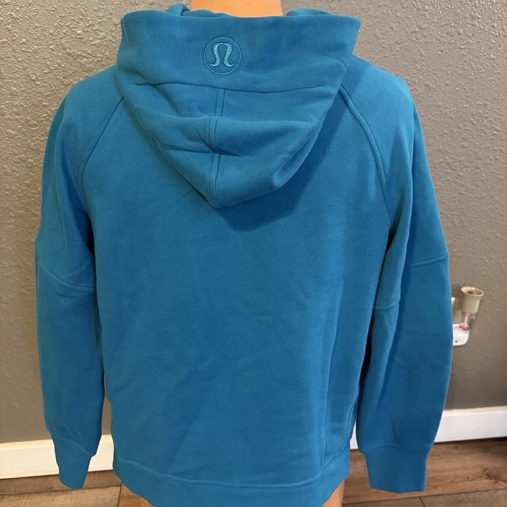 NWT Lululemon Scuba Oversized Side-Slit Hoodie Wmns XS/S Sweatshirt Hawaii Blue - Picture 2 of 7